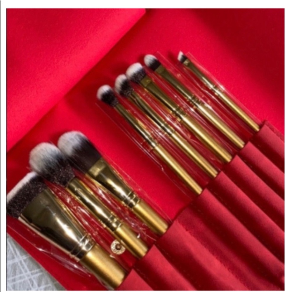 Luxie glitter and gold brush set